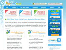 Tablet Screenshot of cssmenutools.com